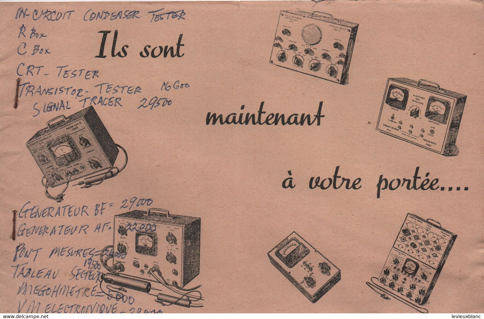 Les Appareils De Mesure En Radio/Ils Sont Maintenant à Votre Portée/L. PERICONE/PERLOR-RADIO/ Paris/Vers 1960     VPN350 - Apparatus