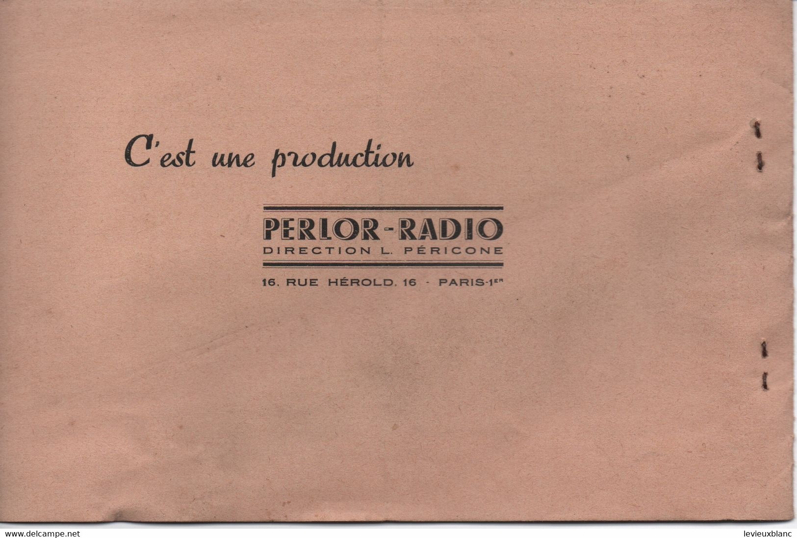 Les appareils de mesure en Radio/Ils sont maintenant à votre portée/L. PERICONE/PERLOR-RADIO/ Paris/Vers 1960     VPN350