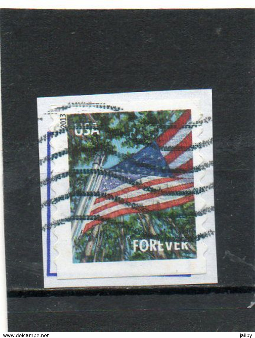 ETATS-UNIS    Forever     2013     Y&T : 4608b  Roulette    Sur Fragment     Oblitéré - Coils & Coil Singles