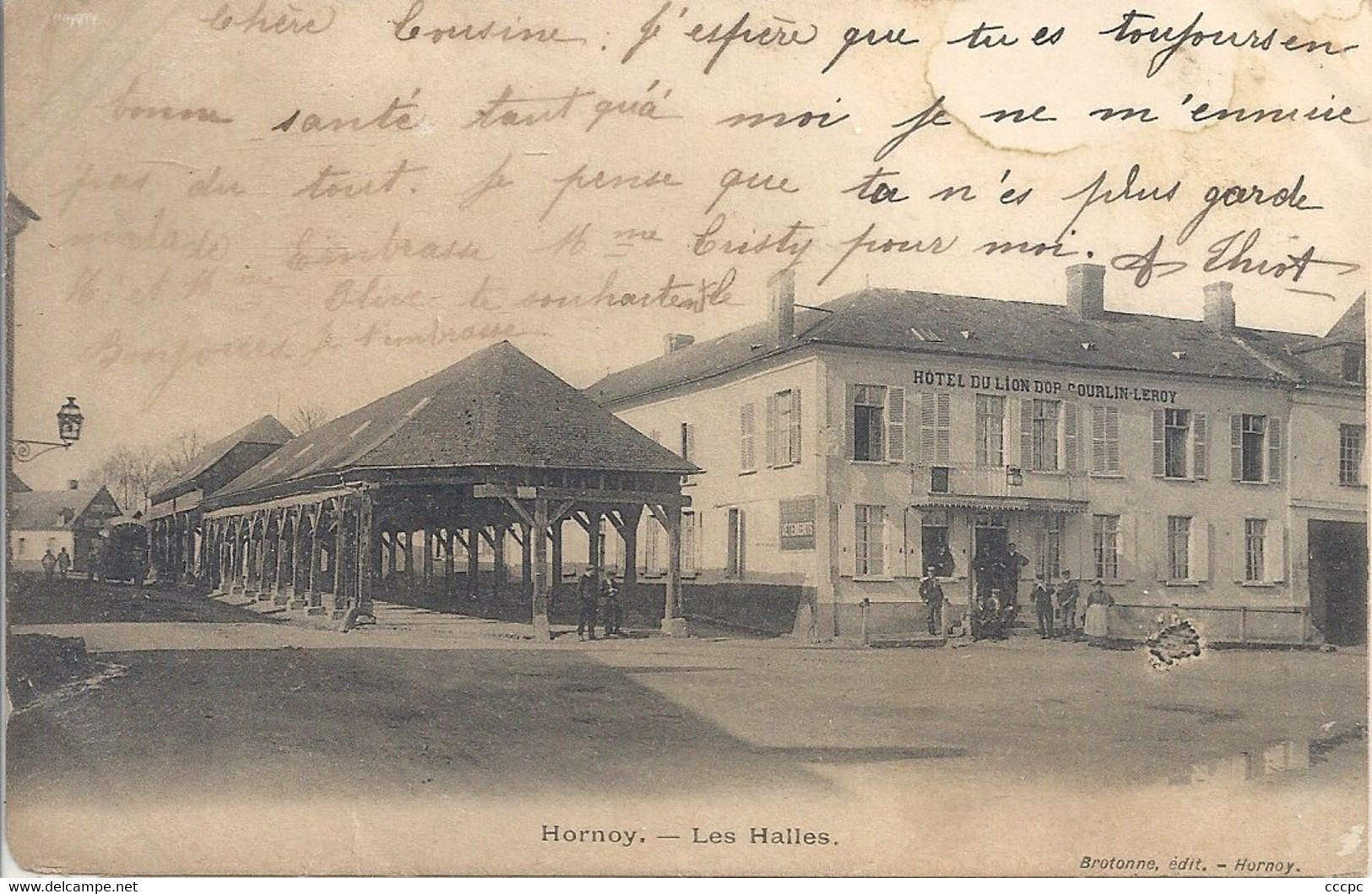 CPA Hornoy Les Halles - Hornoy Le Bourg