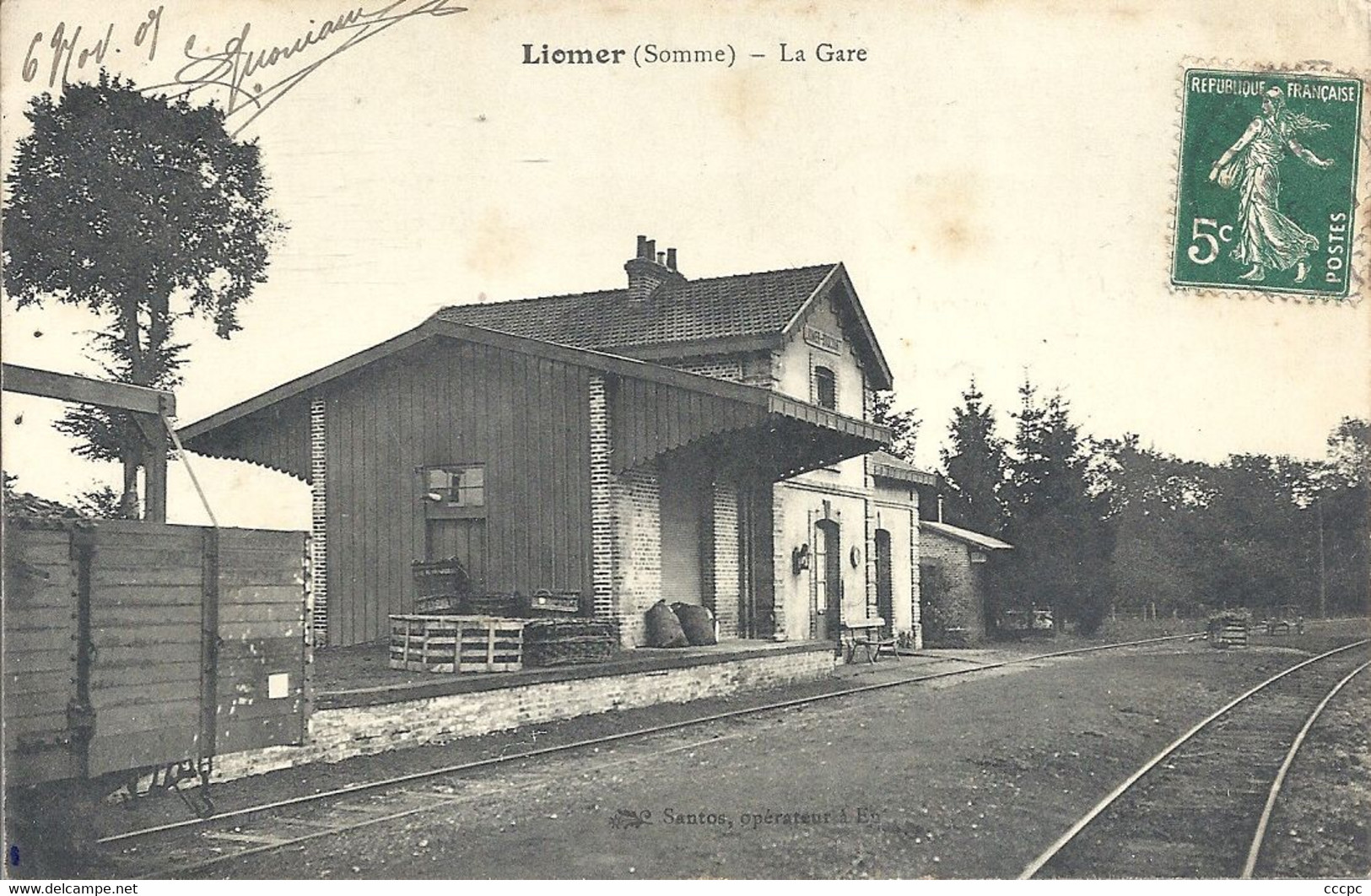 CPA Liomer La Gare - Le Hourdel