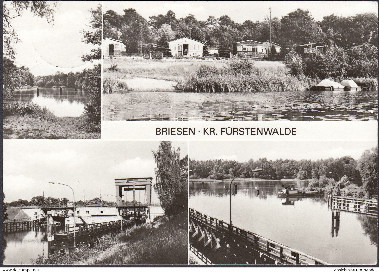 Briesen, Kersdorfer See, Kersdorfer Schleuse, Gelaufen 1983 - Briesen