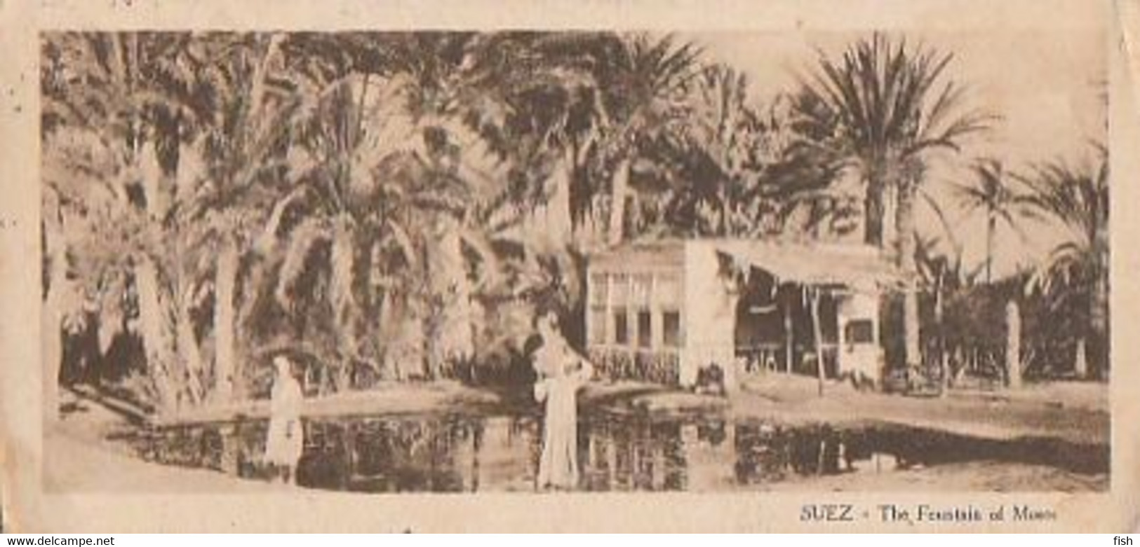 France & Marcofilia, Egito,Suez, The Fontain Of Moses, Port Said A Lisboa 1920 (377) - Lettres & Documents