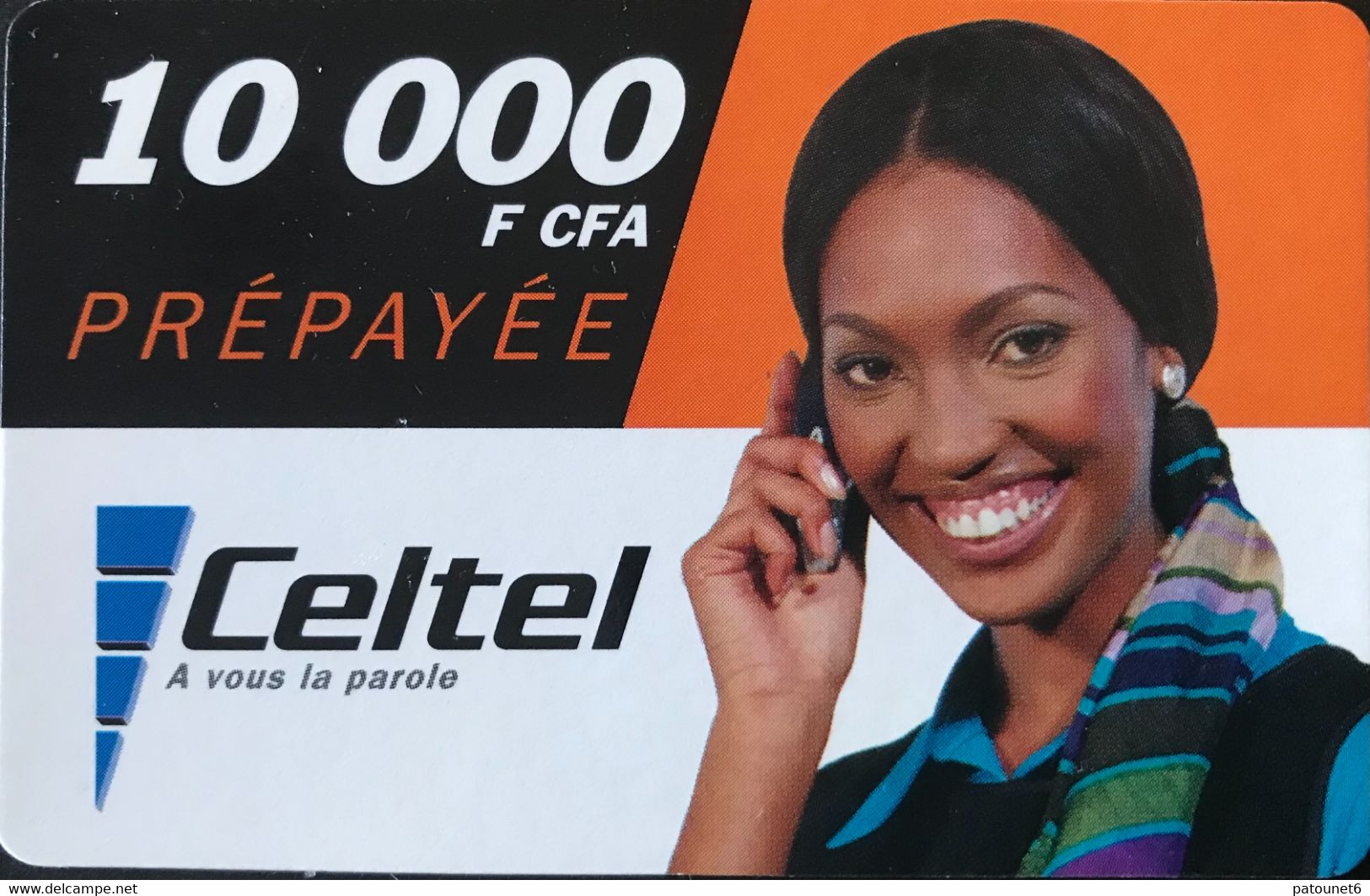 GABON  -  Prepaid  -  Celtel  -  10.000 F CFA - Gabun