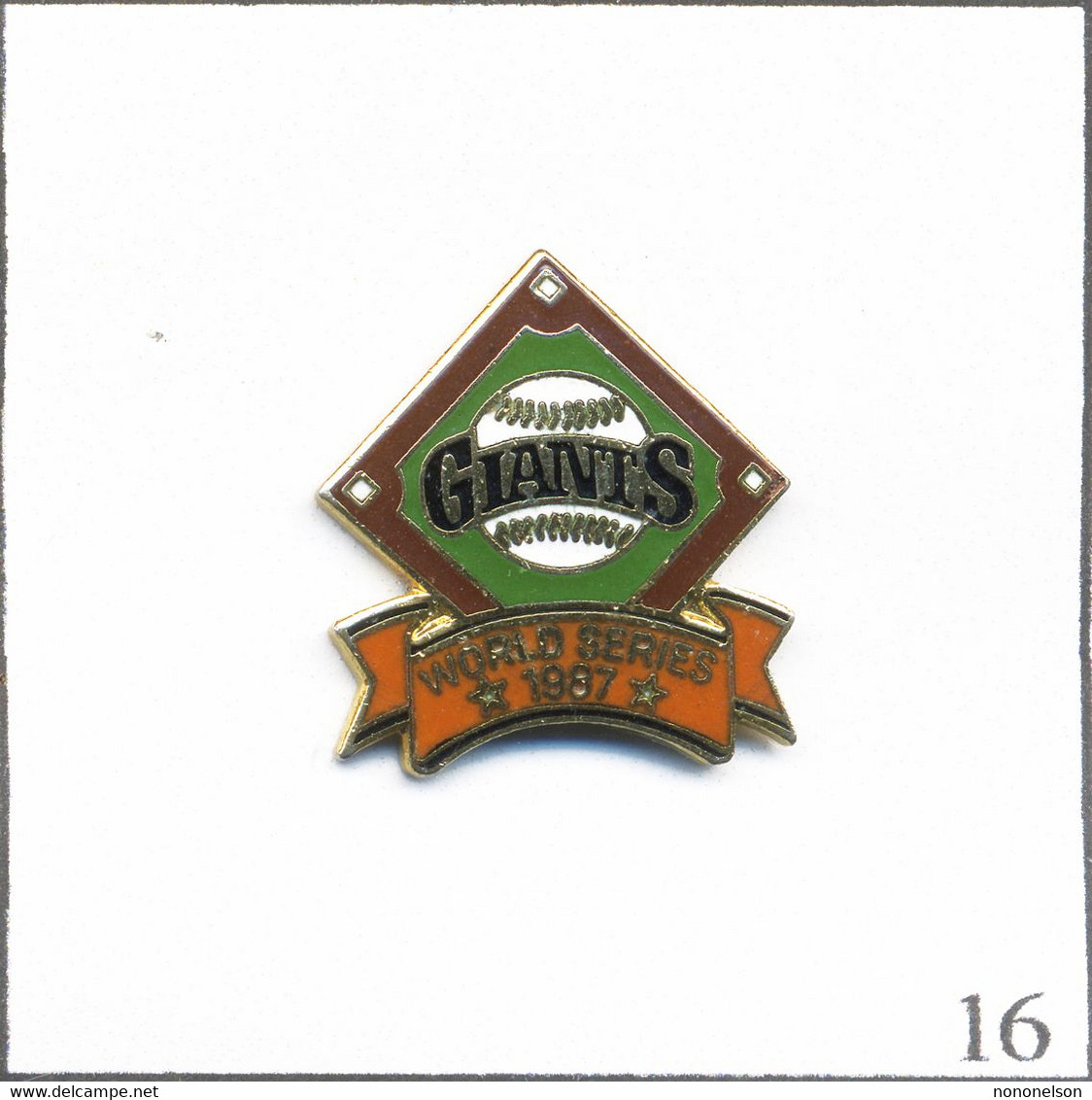 Pin's Club “Giants“ De San Francisco (USA-Californie) - World Series 1987. Est. © 1987 Imprinted Products. EGF. T834-16 - Honkbal