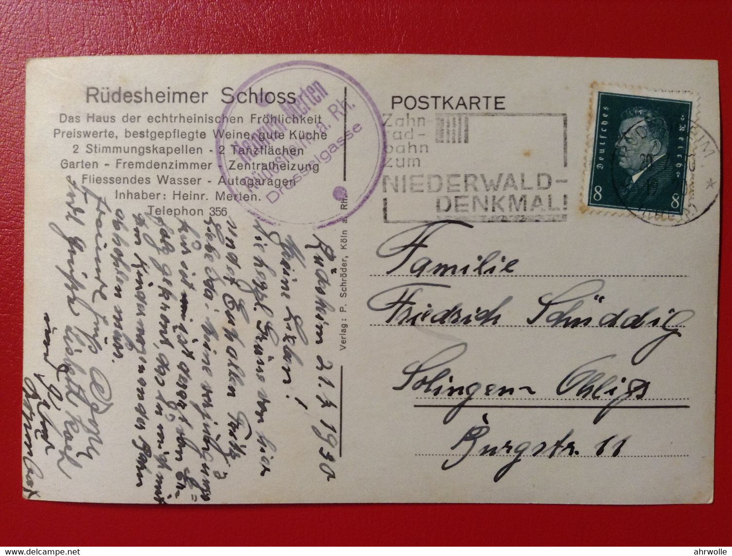 AK Rüdesheim Winzerin Weinflaschen 1930 - Ruedesheim A. Rh.