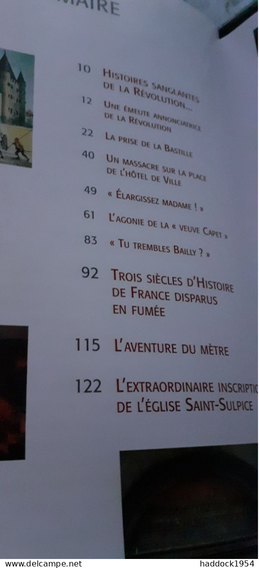 Paris En Histoires XVIIe Et XVIIIe Siècles PHILIPPE KRIEF éditions Massin 2007 - Paris