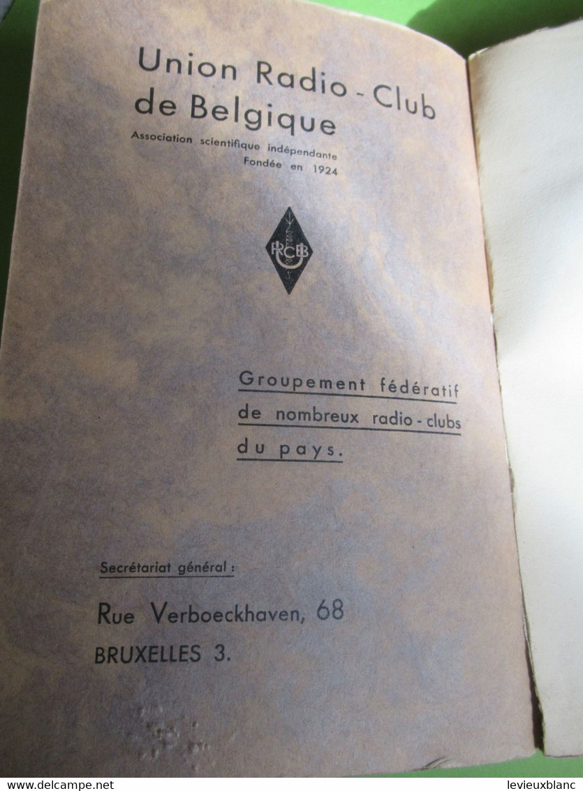 Livre/Les Parasites/Blanchart/Ce Qu'il Faut Savoir Des Perturbations Radiophoniques/Union Radio-Club Belgique1935 VPN357 - Literatur & Schaltpläne