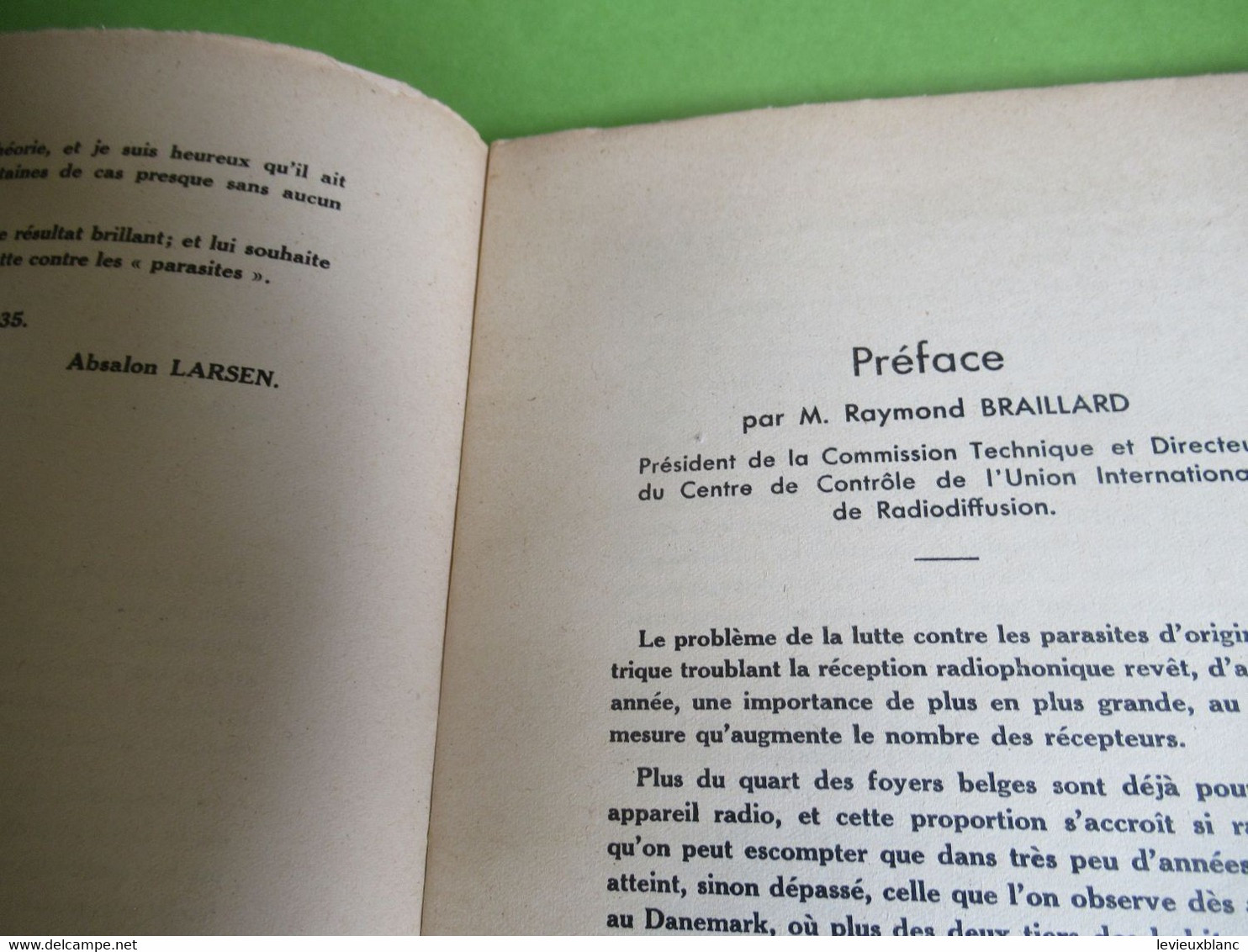 Livre/Les Parasites/Blanchart/Ce Qu'il Faut Savoir Des Perturbations Radiophoniques/Union Radio-Club Belgique1935 VPN357 - Literatur & Schaltpläne