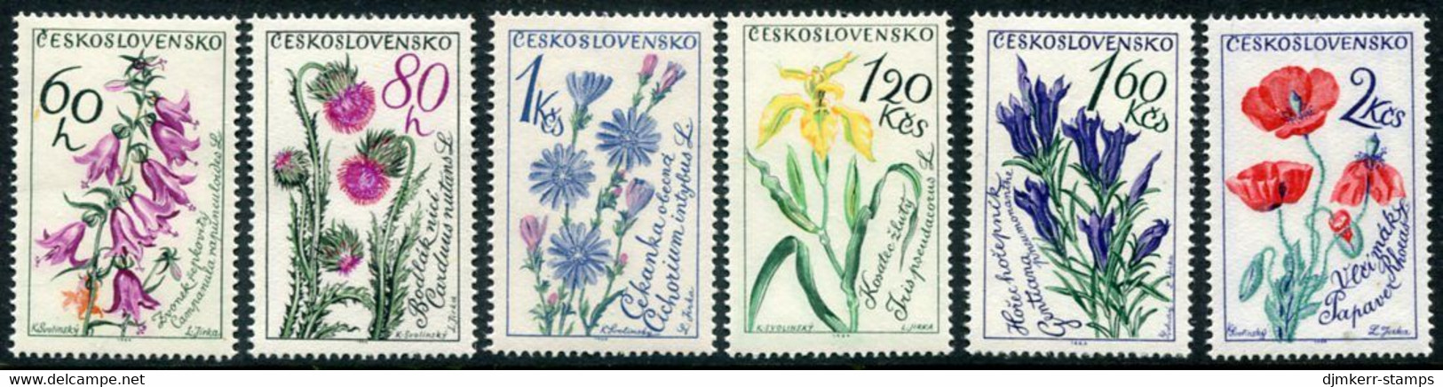 CZECHOSLOVAKIA 1964 Flowers MNH / **.  Michel 1471-76 - Neufs