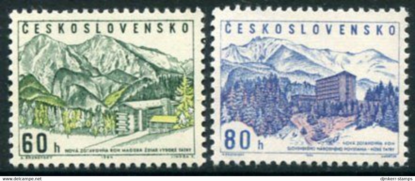 CZECHOSLOVAKIA 1964 Trades Union Recreatiion Centres MNH / **. Michel 1457-58 - Ongebruikt