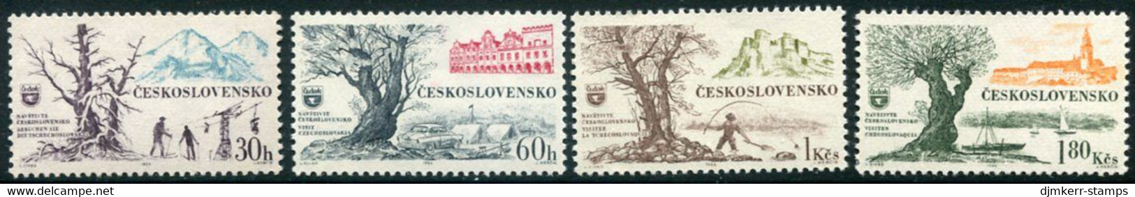 CZECHOSLOVAKIA 1964 Tourism MNH / **. Michel 1453-56 - Unused Stamps