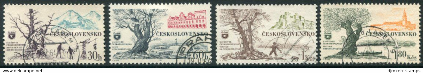 CZECHOSLOVAKIA 1964 Tourism Used. Michel 1453-56 - Oblitérés