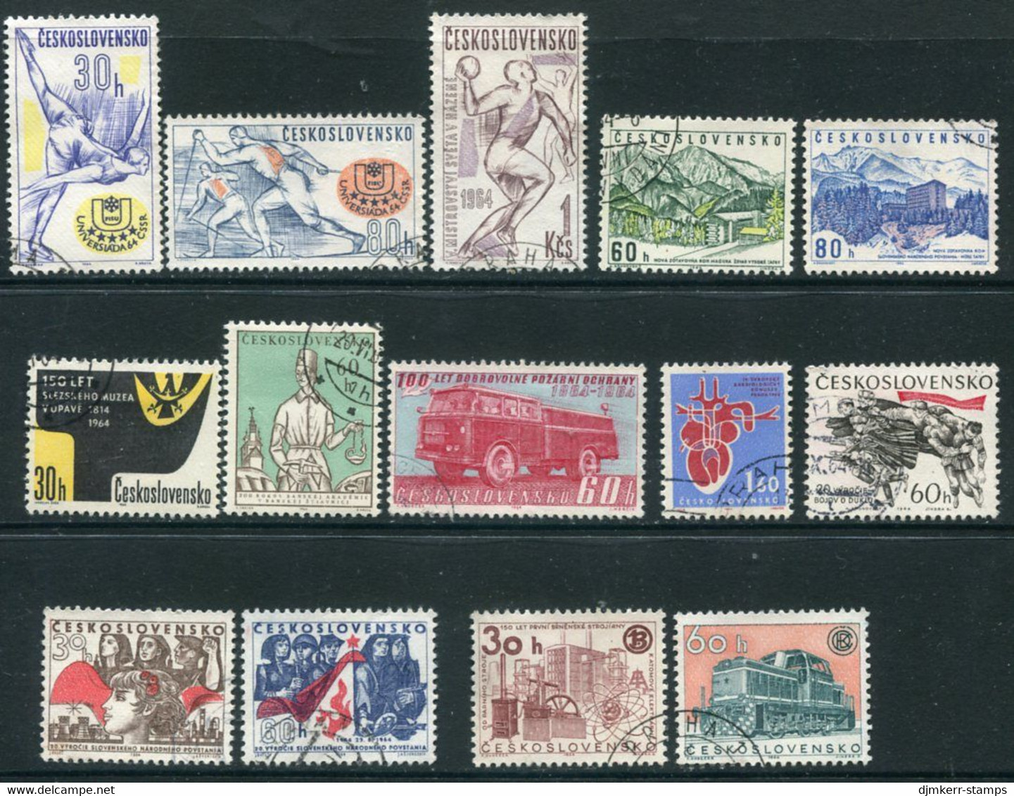 CZECHOSLOVAKIA 1964 Nine Complete Issues Used. - Gebraucht