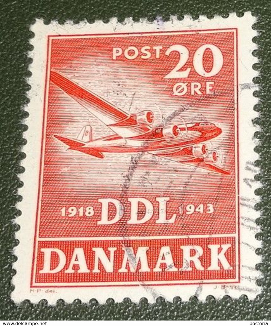 Denemarken - Michel - 280 - 1943 - Gebruikt - Cancelled - Vliegtuigen - 25 Jaar DDL - Focke Wulf Fw 200 Condor - Gebraucht