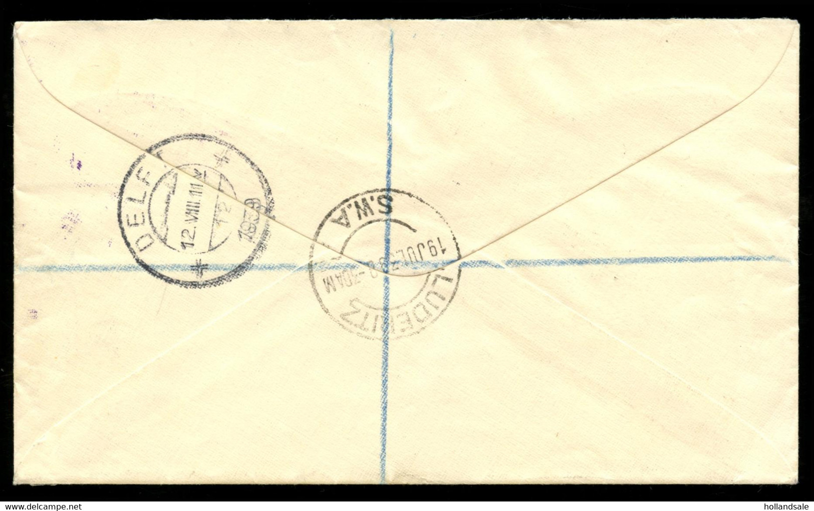 SOUTH WEST AFRICA - Registered Cover Sent To Delft, The Netherlands. South-Africa Stamps Opt S.W.A. - Zuidwest-Afrika (1923-1990)