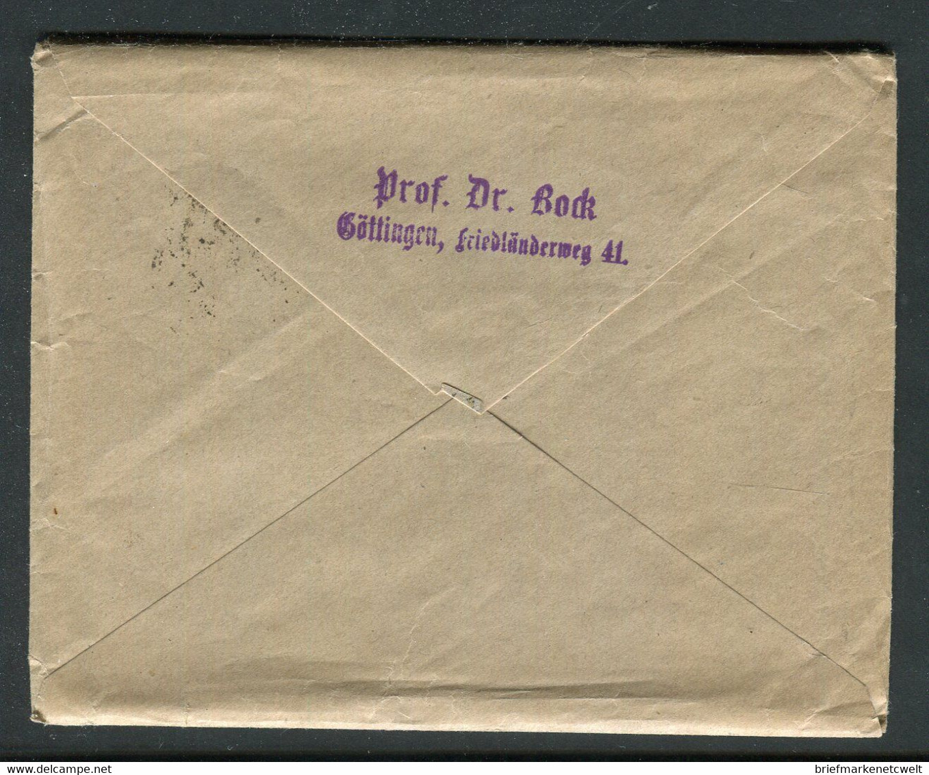 Deutsches Reich / 1918 / Brief Absender Dr. Bock Goettingen An Dr. Med. Buehmann Hannover (5274) - Briefe U. Dokumente