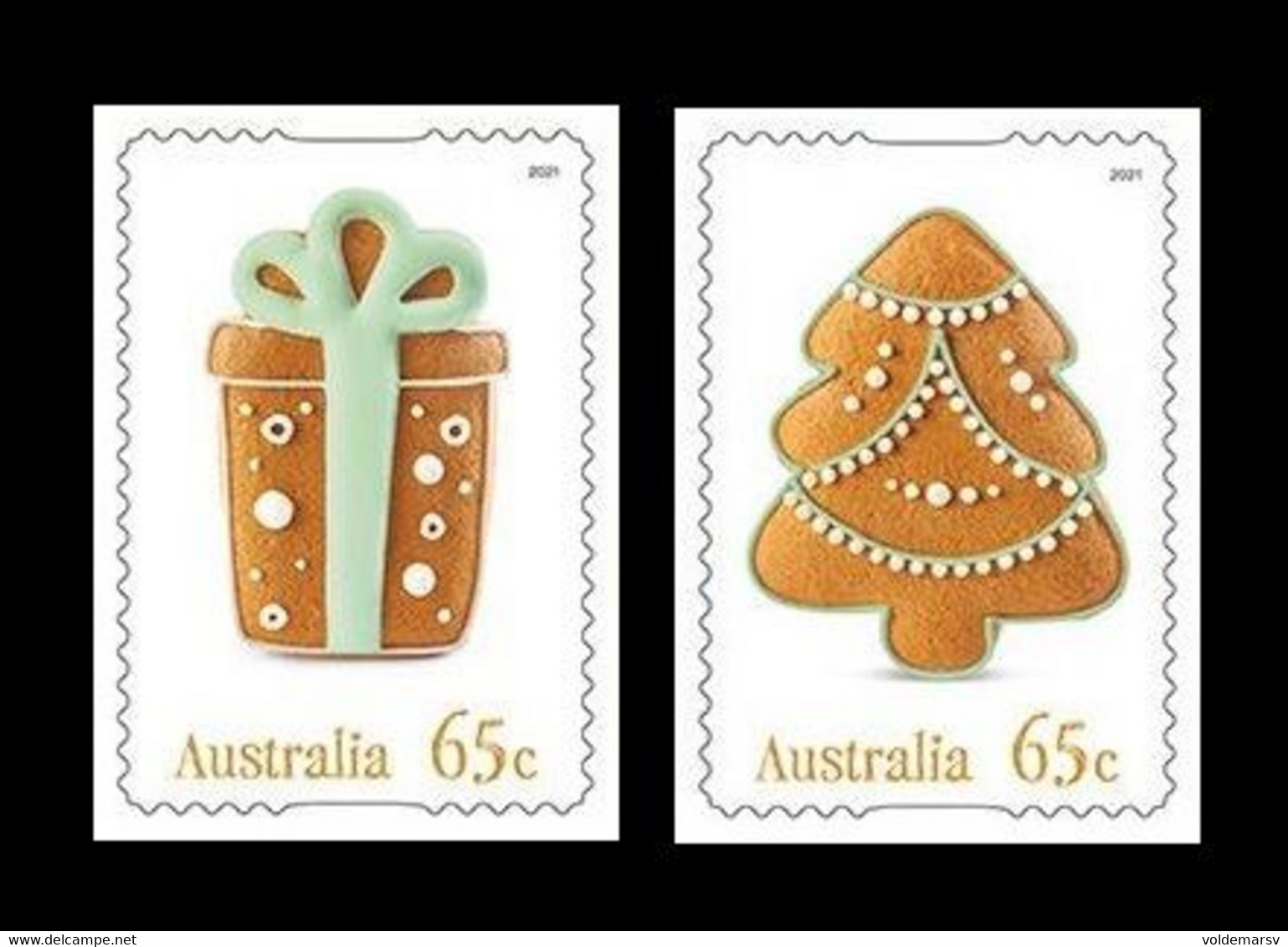 Australia 2021 Mih. 5405II/06II Christmas (II) (embellished Stamps) (self-adhesive) MNH ** - Mint Stamps