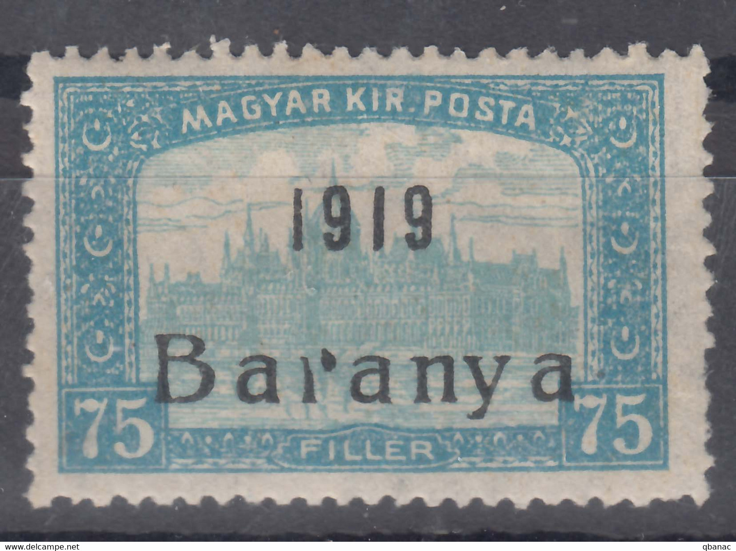 Hungary Baranya 1919 Mi#28 Typical Error - Broken "r", Mint Never Hinged - Baranya