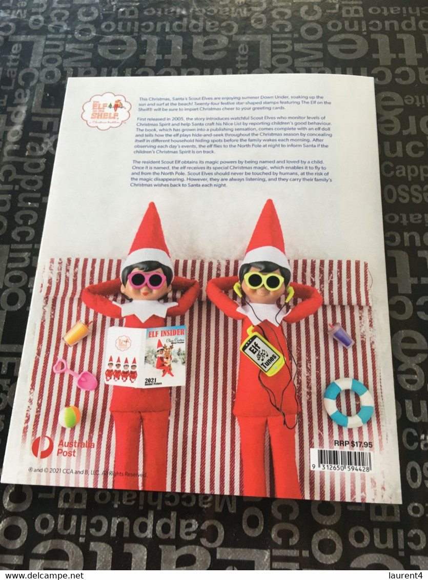 3-12-2021 - Australia - Elf On The Shelf 2021 Issue - Presentation Folder With 1 Cover - (with Elf Stamp) - Presentation Packs