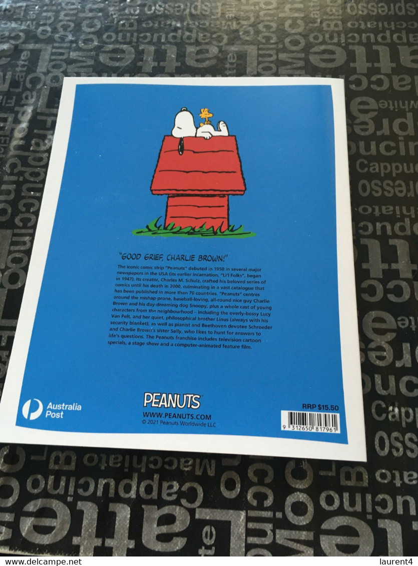 3-12-2021 - Australia - Peanuts 2021 Issue - Presentation Folder With 1 Cover - (with Peanut Stamp) - Presentation Packs