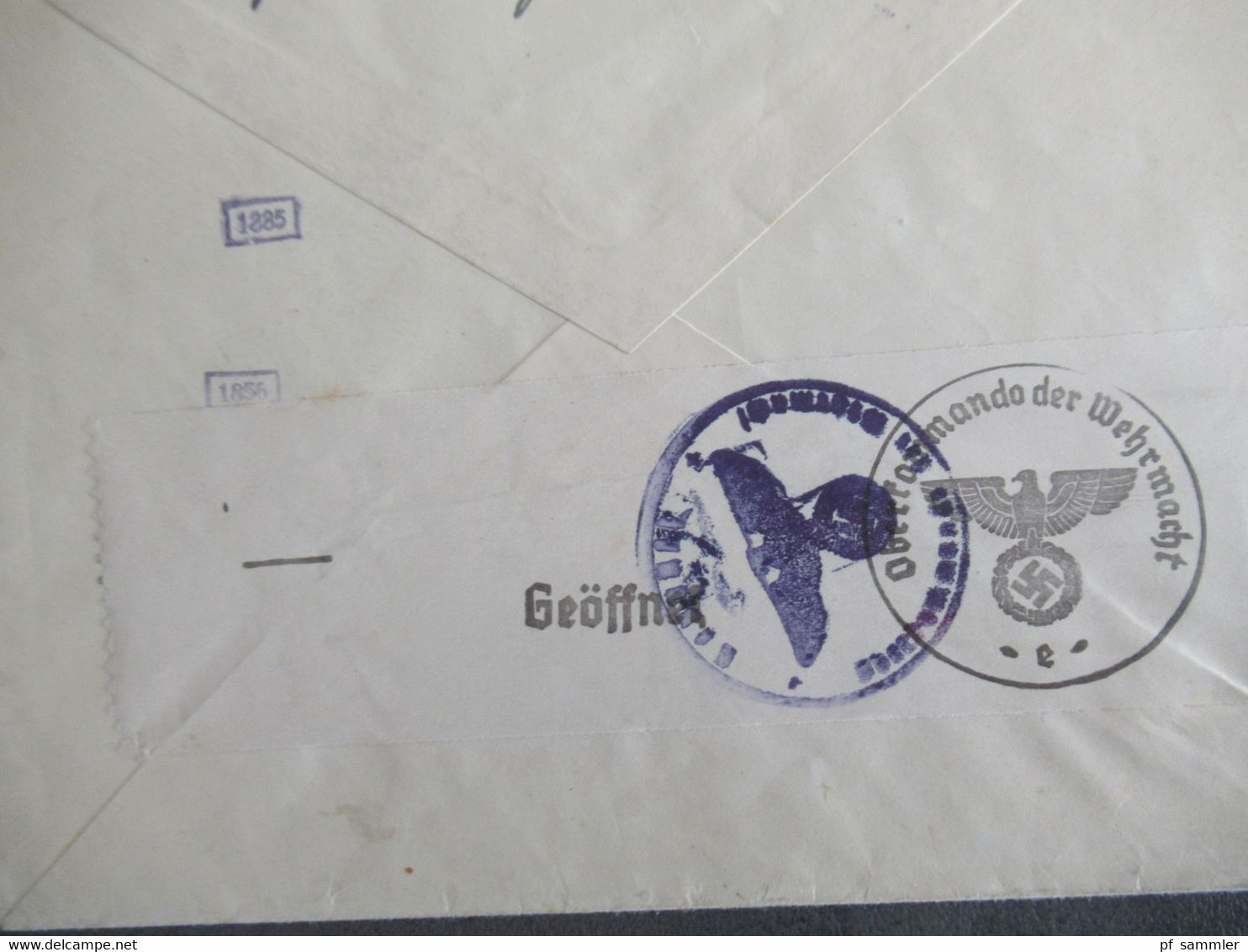 Böhmen Und Mähren Nr.32 EF Auslandsbrief Luzern Schweiz Mit OKW Zensur / Mehrfachzensur Zensurstempel / Zensurstreifen - Covers & Documents