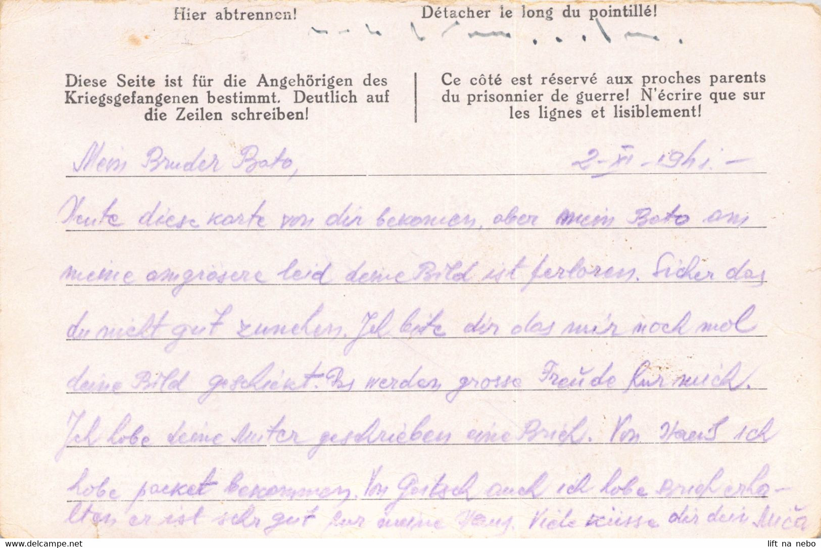 From Stalag IV D 1941 To Dimitrije Lukovic (Hauptvertrauensmann) Stalag IX A WWII POW Censure Geprüft - Briefe U. Dokumente