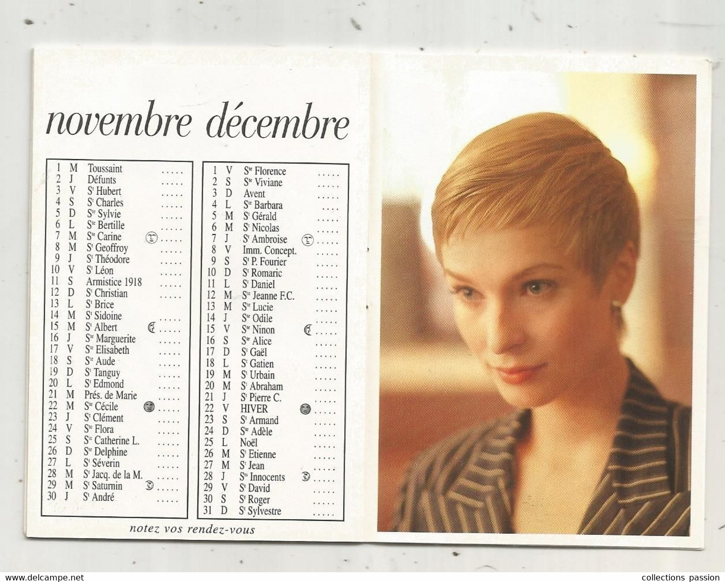 Calendrier, Agenda, 1995 , Haute Coiffure, Salon CHRISTIAN ,SEDAN , 18 Pages, 3 Scans, Frais Fr 1.65 E - Petit Format : 1991-00