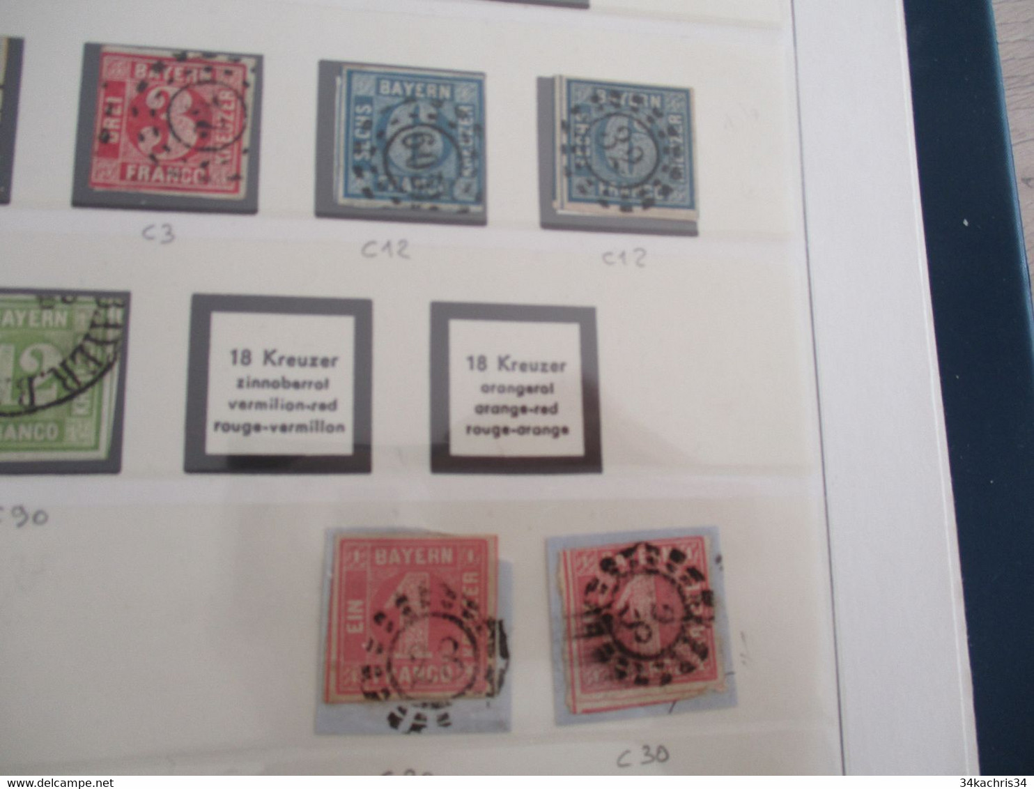 Allemagne Deutsche Post Bayer Collection Spécialisée Forte Côte Tout état Liner Notes Au Crayon Non Vérifiées - Collections