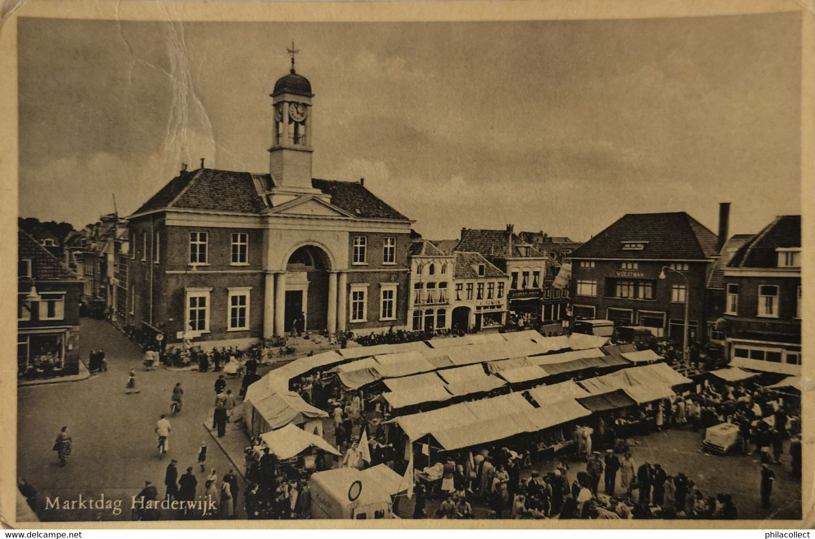 Harderwijk // Marktdag (niet Standaard Zicht) 1953 Vouwen - Harderwijk