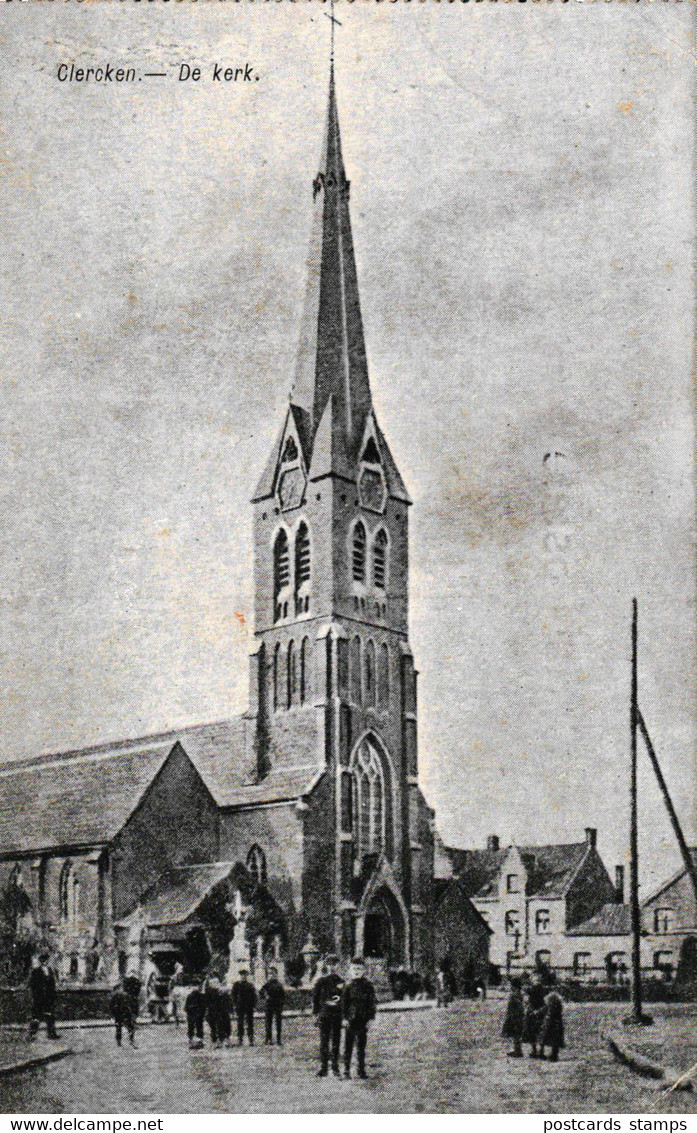 Clercken, De Kerk, Um 1910/20 - Houthulst