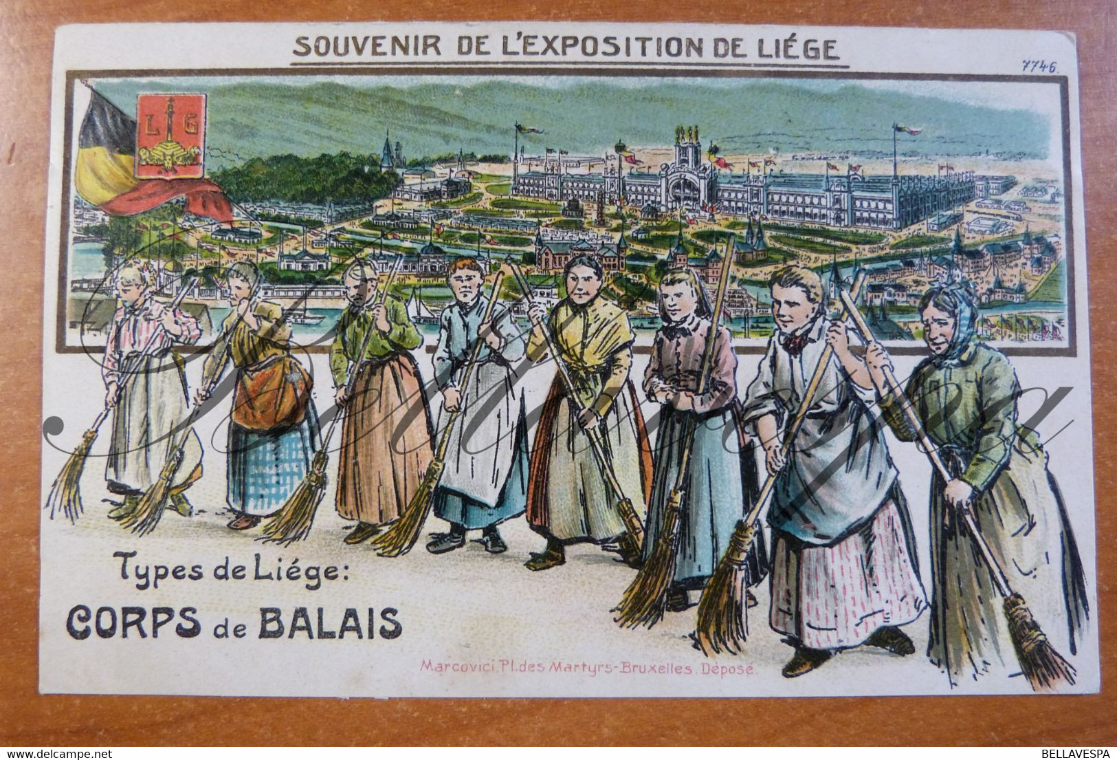 Types De Liége. Corps De Balais. Souvenir De L'exposition - Esposizioni