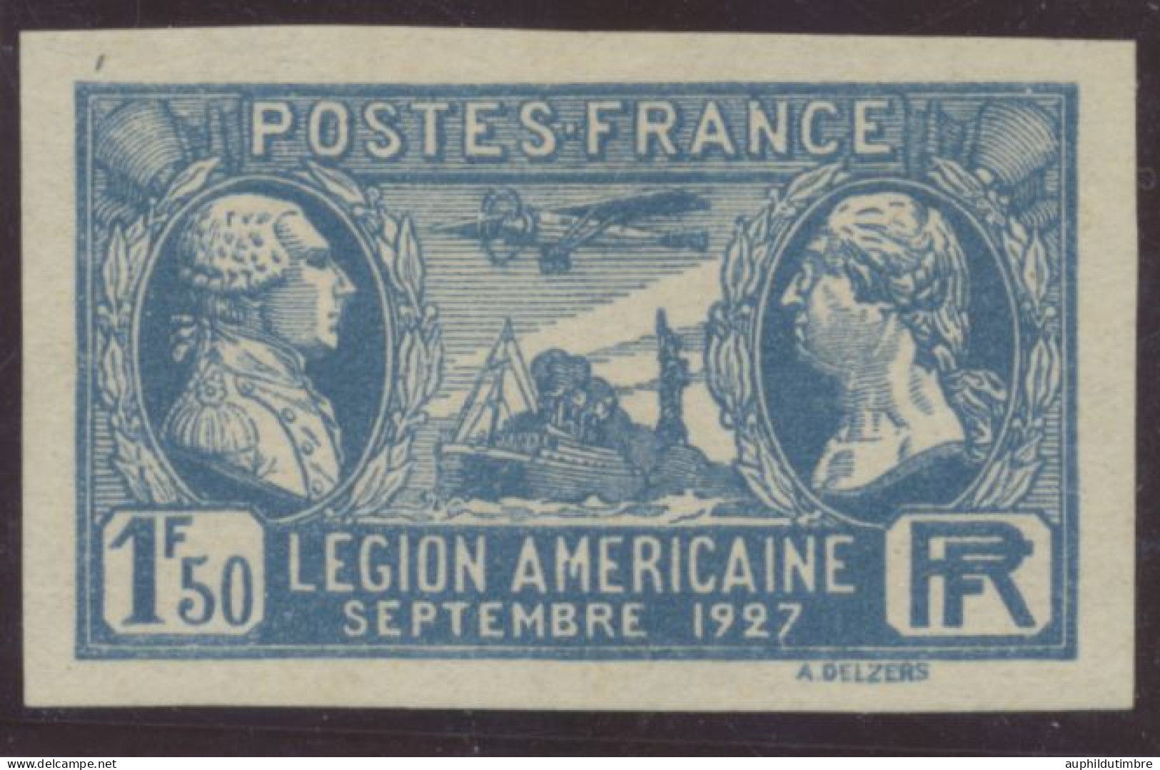 1927 France N°245a 1f50 Outremer Non Dentelé. Luxe ** + Certificat H3031 - Unclassified