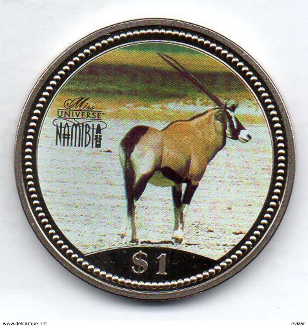 NAMIBIA, 1 Dollar, Copper-Nickel, Year 1995, KM #7 - Namibie