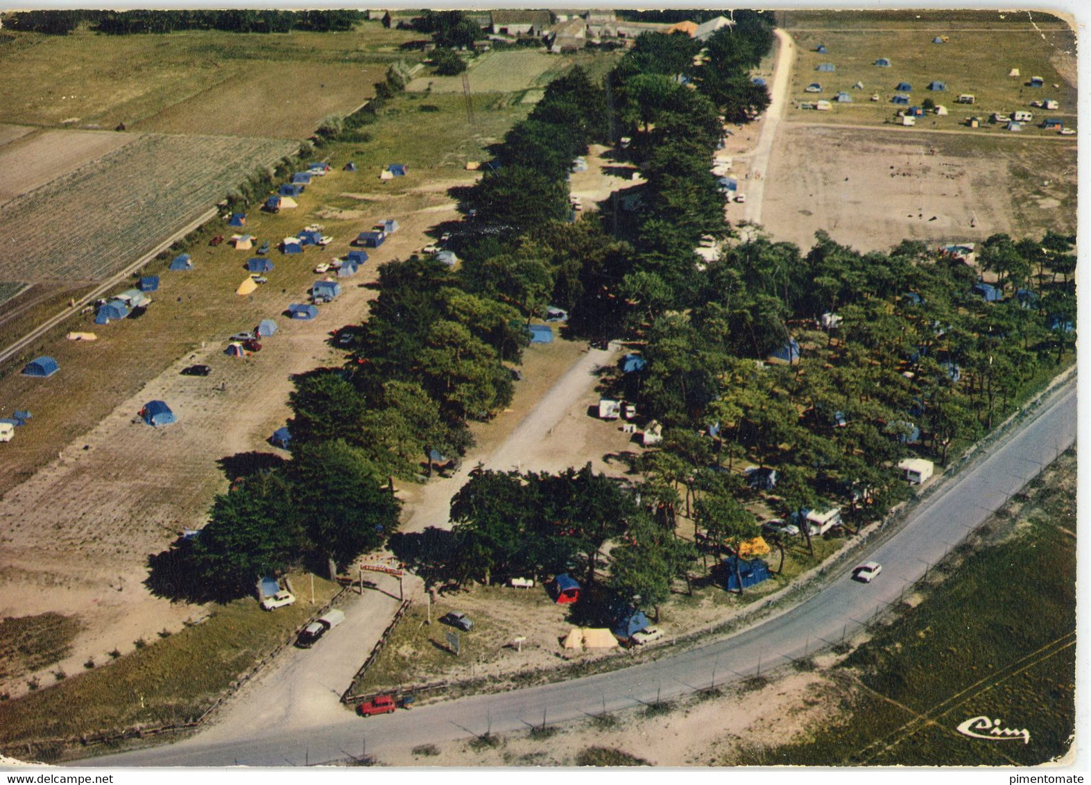 LE BOURGNEUF EN RETZ CAMPING DU COLLET VUE AERIENNE 1971 - Bourgneuf-en-Retz