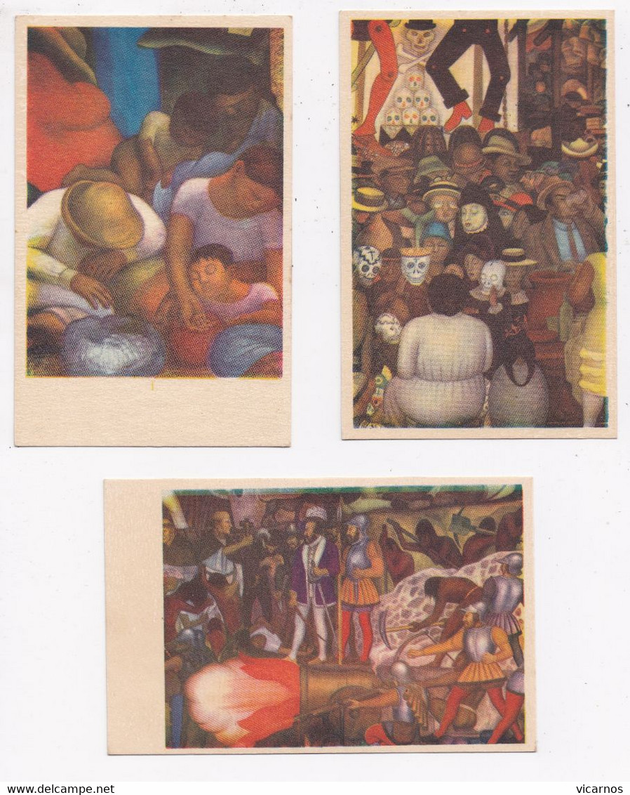 CP ILLUSTRATION MEXIQUE Fresco Diego Rivera Palacio National De Mexico Lot De 15 Cartes - 5 - 99 Cartes