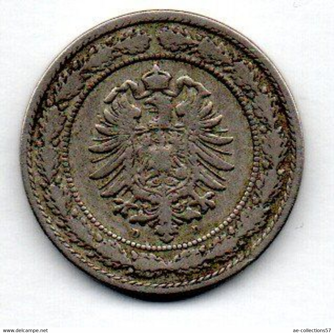 Allemagne  -  20 Pfennig 1887 D - état  TB - 20 Pfennig