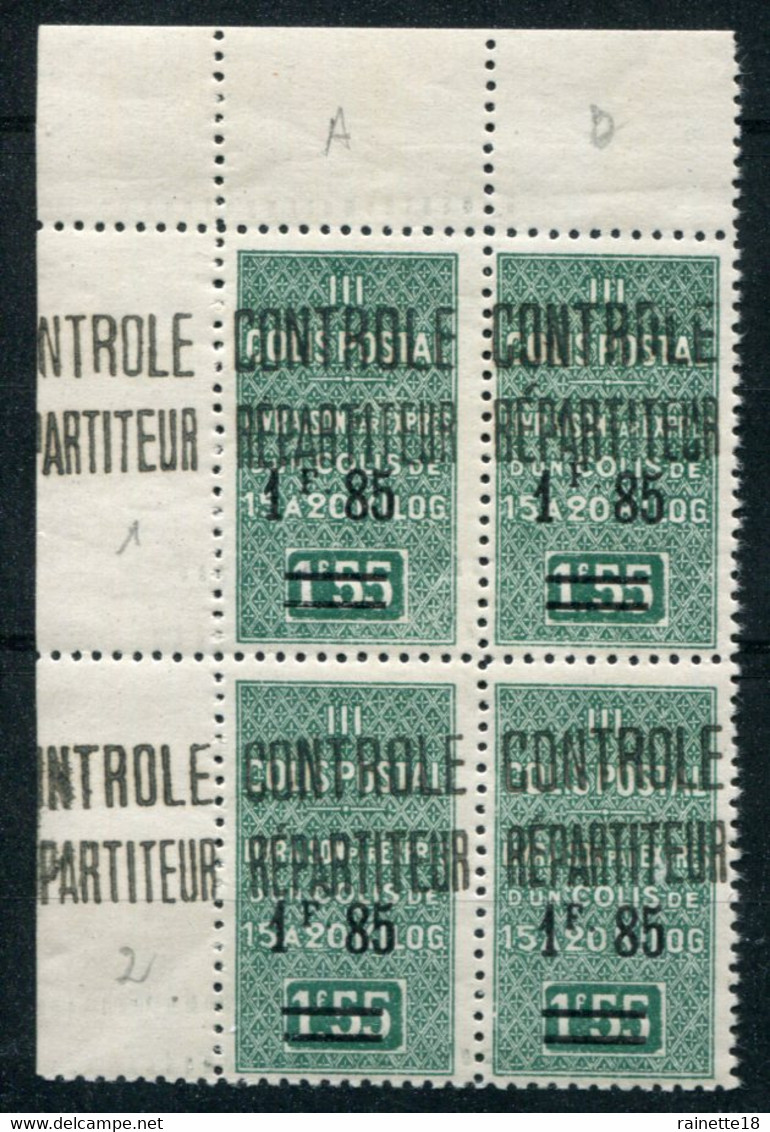 Algérie       Colis Postaux    35 ** Bloc De 4 Variété Voir Descriptif - Parcel Post