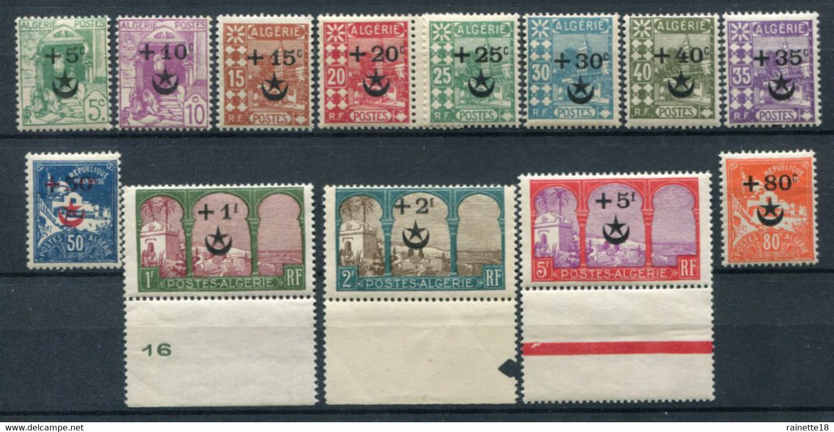 Algérie                         58/70 ** - Unused Stamps