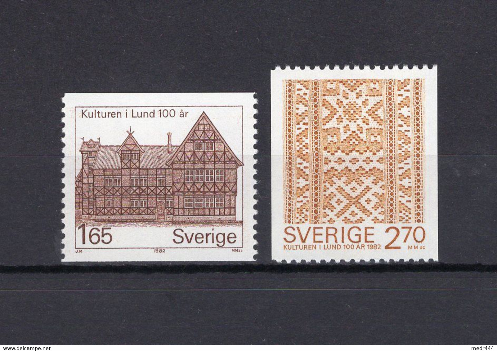 Sweden/Suède 1982 - The 100tn Anniversary Of Kulture Museum In Lund - Stamps 2v - Complete Set - MNH** - Superb*** - Collections
