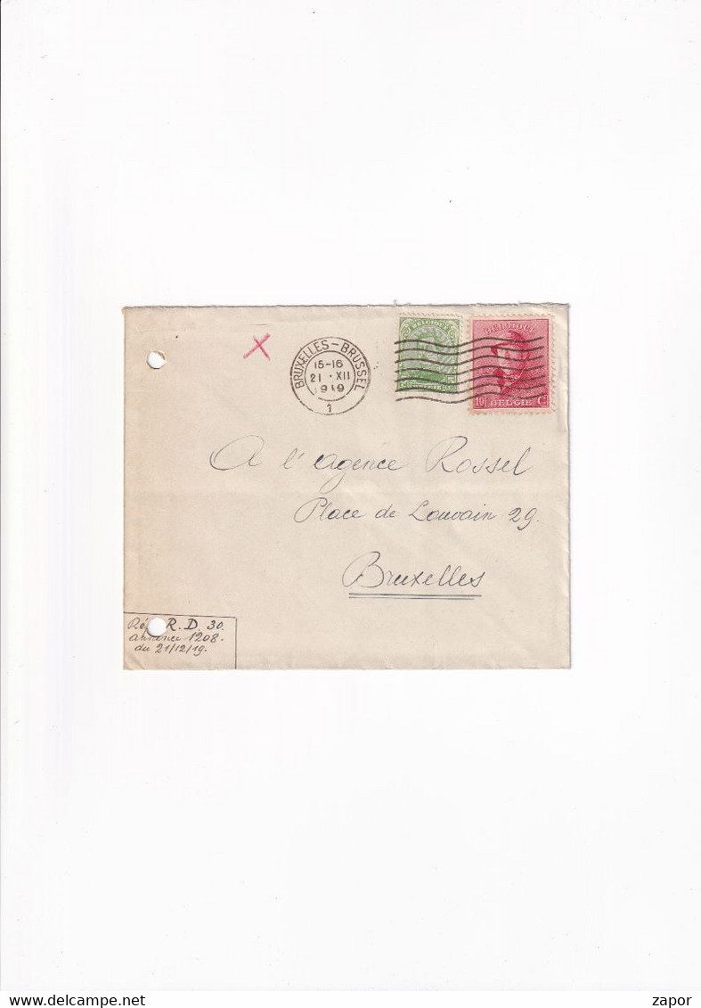 Brief / Lettre - Brussel 1910 - 168 Albert Met Helm 10c - Briefumschläge