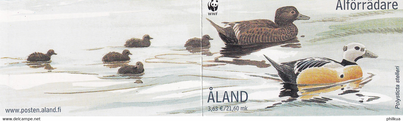 MiNr. 183 - 186  Finnland Alandinseln2001, 2. Jan. Weltweiter Naturschutz: Scheckente - Postfrisch/**/MNH - Aland