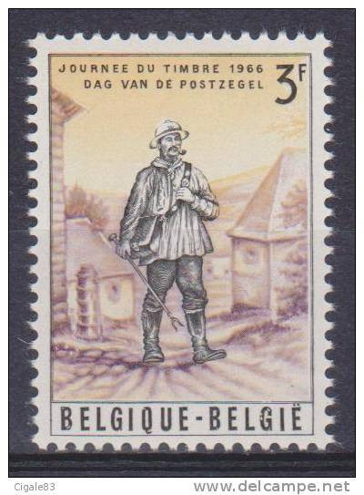 Belgique N° 1367 ** Journée Du Timbre - Facteur Rural - 1966 - Unused Stamps