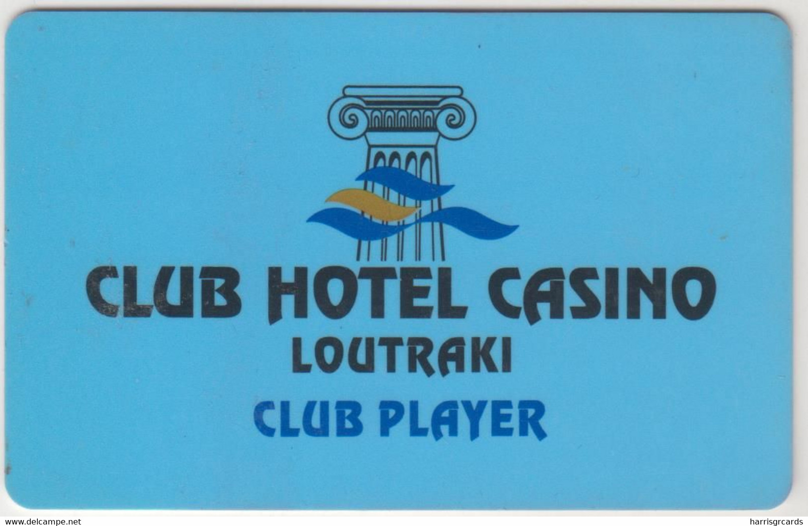 GREECE Casino Card - Club Hotel Casino-Yellow ,used - Casino Cards