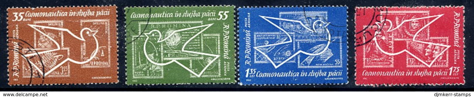 ROMANIA 1962 Space Exploration Used.  Michel 2086-89 - Usado