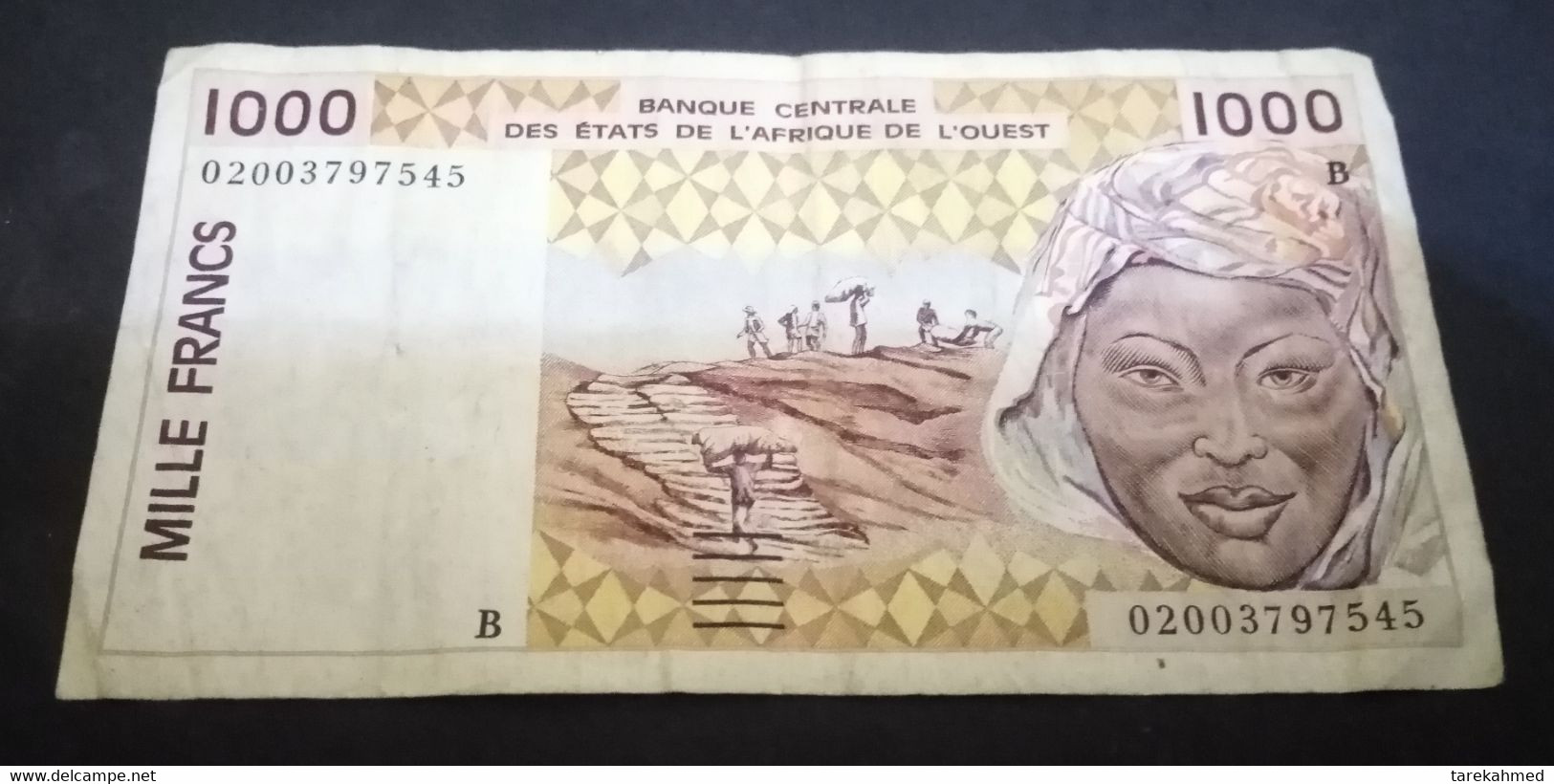 West African States, Benin (B) Banque Centrale Des États De L'Afrique Ouest, 1000 Francs (1995 - Bénin