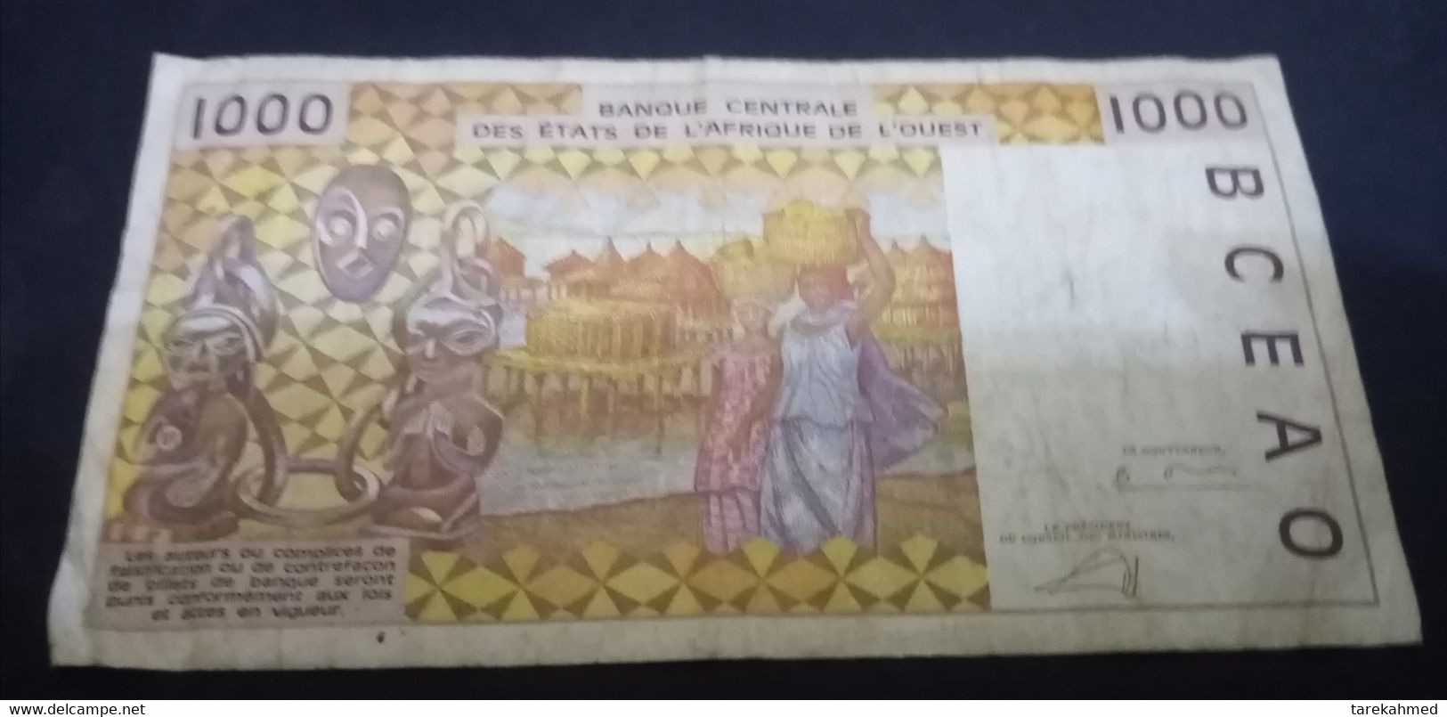 West African States, Benin (B) Banque Centrale Des États De L'Afrique Ouest, 1000 Francs (1995 - Bénin