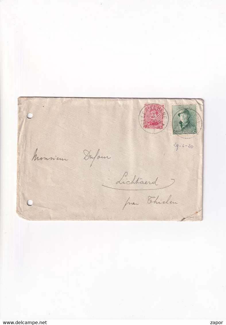Brief / Lettre - Elsene / Ixelles Naar Lichtaart / Tielen - Enveloppes-lettres