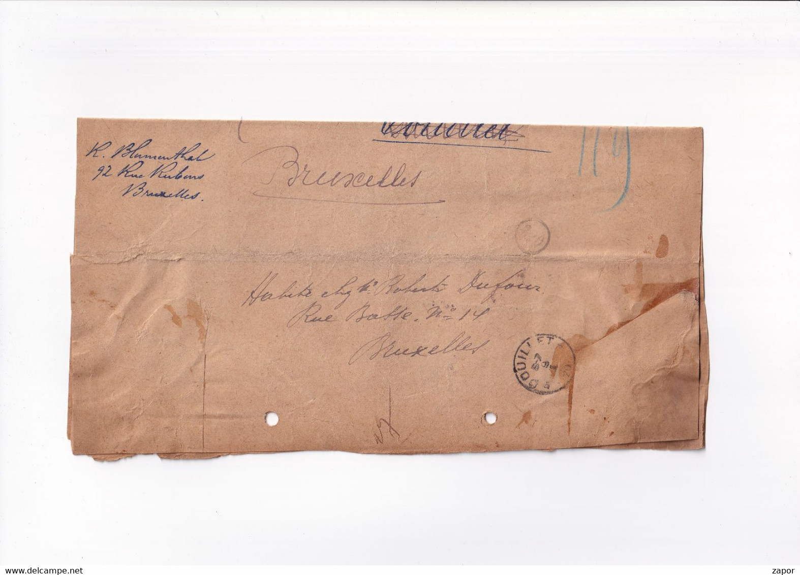 RECOMMANDE - AANGETEKEND - Brief / Lettre - Brussel Naar Couillet - 1920 - 141 Albert I 25c - Letter Covers