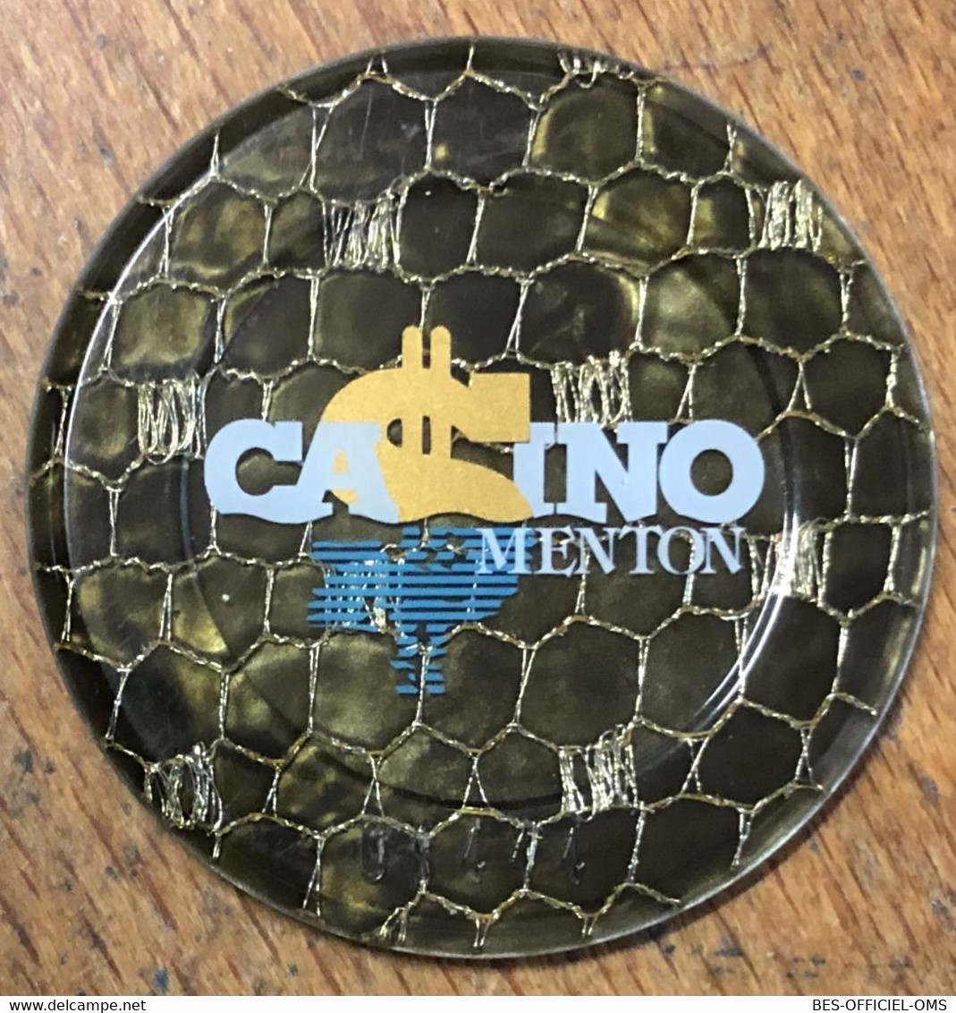 06 MENTON CASINO JETON DE 20 FRANCS N° 01444 CHIP COINS TOKENS GAMING - Casino